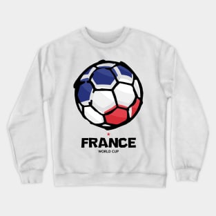 France Football Country Flag Crewneck Sweatshirt